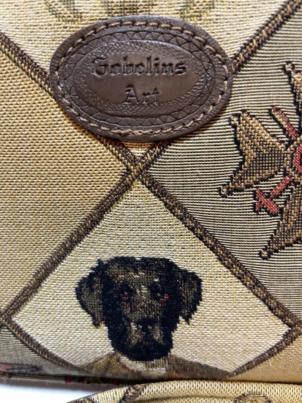 Vintage Dog Tapestry Crossbody Purse by Gobelins Art - Picture 8 of 11